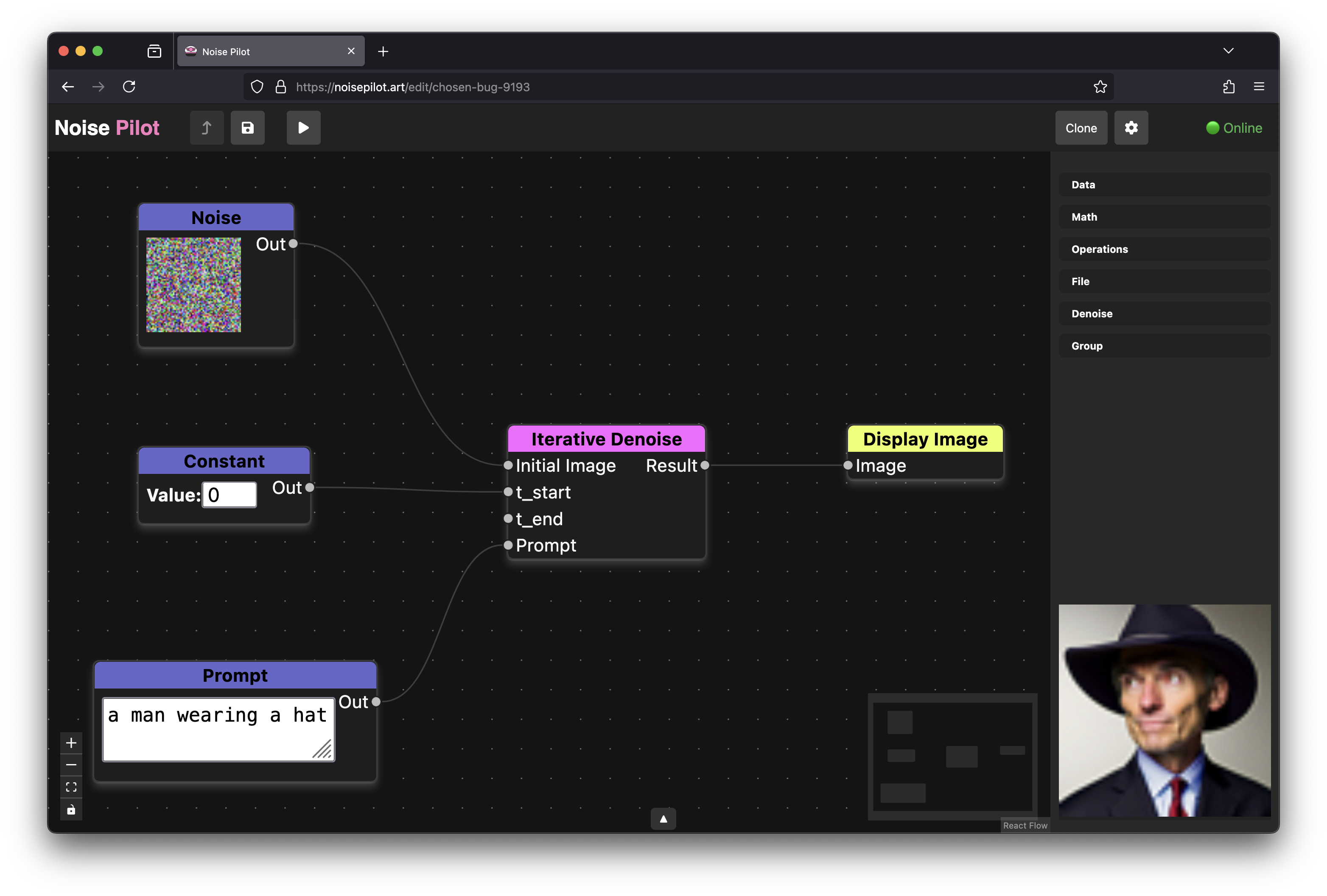Screenshot of Noise Pilot
